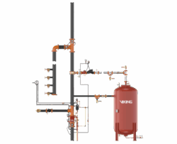 Viking Wet Pipe Foam/Water System Supplied by Bladder Tank